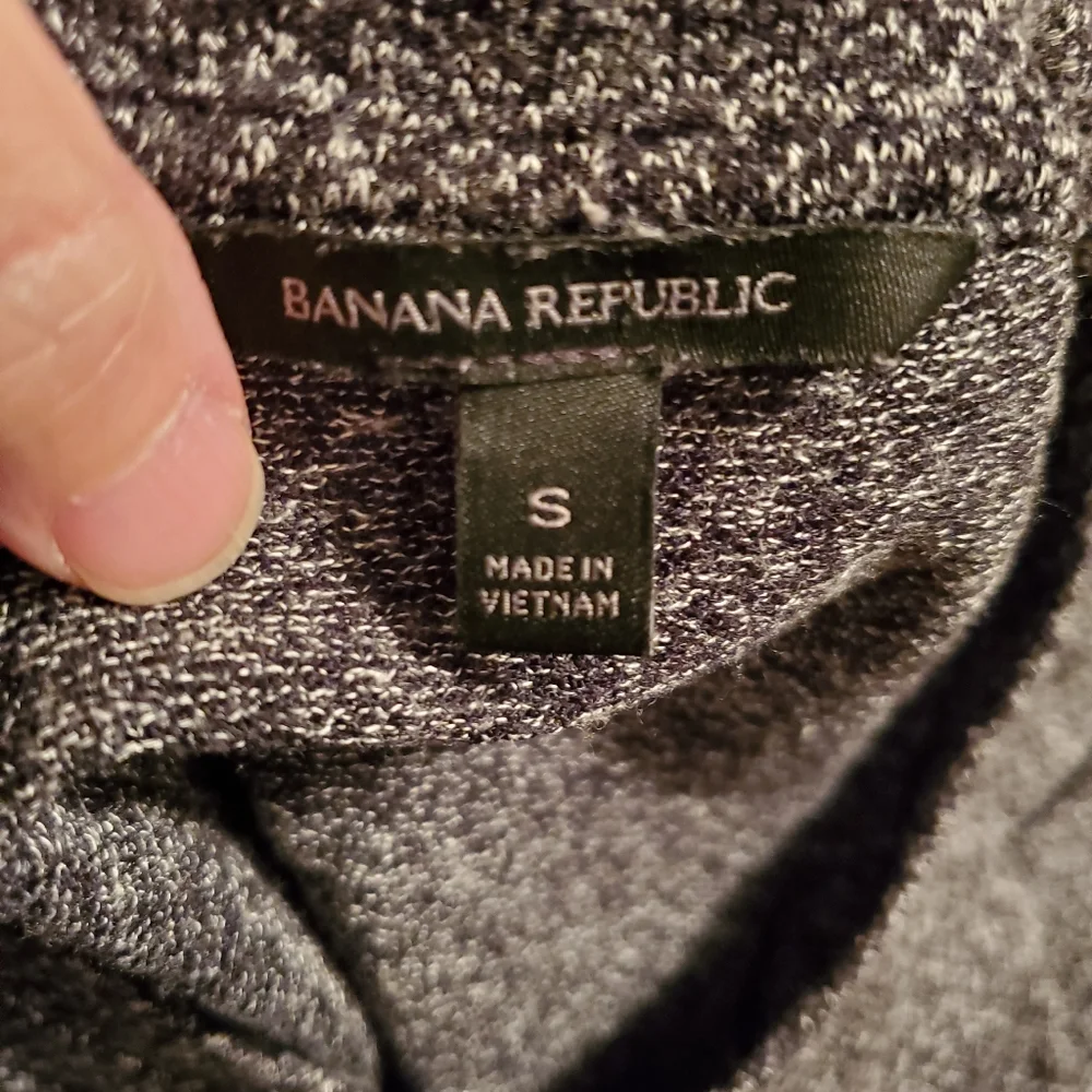 Banana Republic Black White Gray Tweeded Sleeveless Shirt - Picture 5 of 12